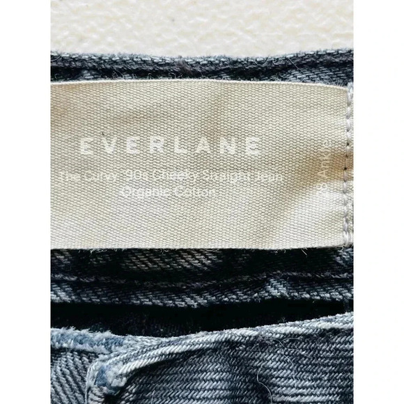 Everlane The Curvy 90’s Cheeky Straight Jean size 28 in washed black NWT - Picture 5 of 9